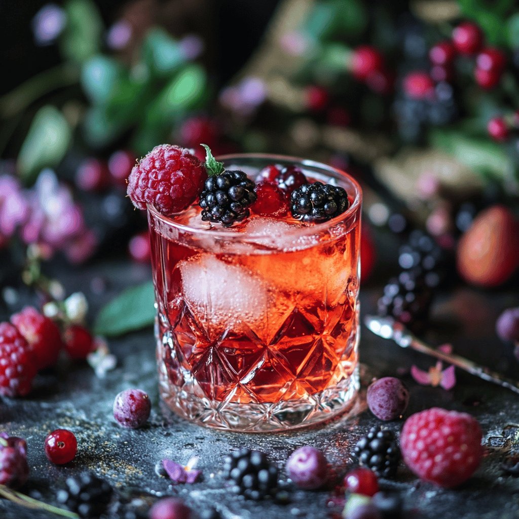 Alkoholfreier Wild Berry Drink