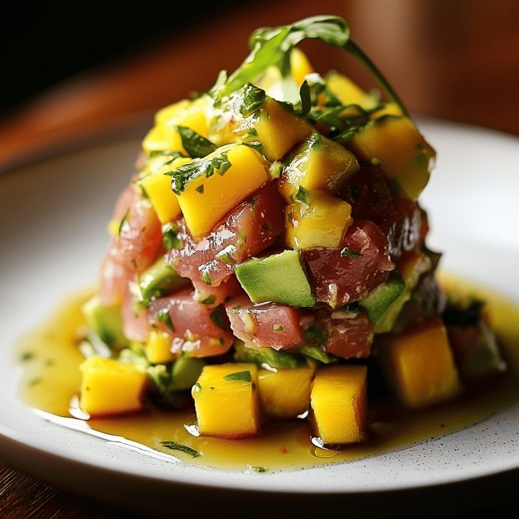 Thunfisch-Mango-Avocado-Salat
