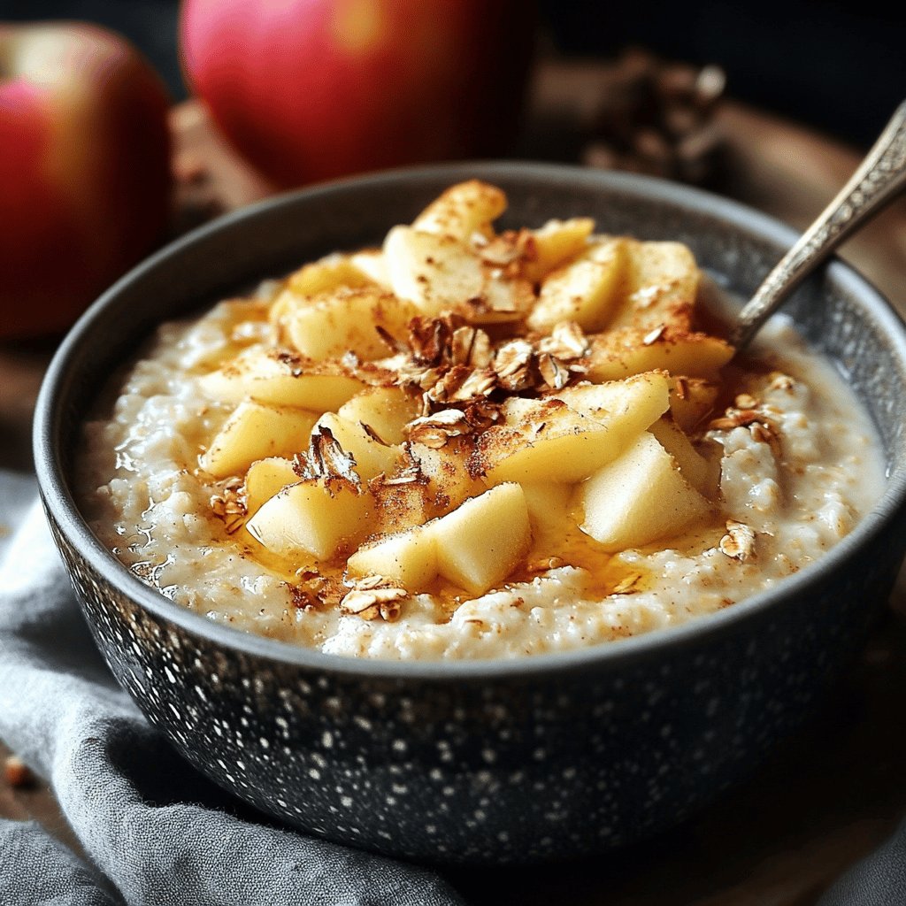 Warmer Apfel-Haferbrei