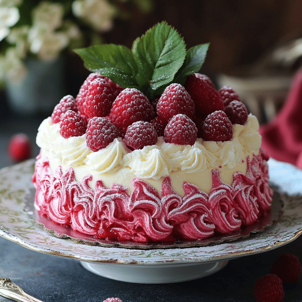 Frische Himbeer-Mascarpone-Torte