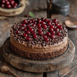 Maulwurftorte mit Kirschfüllung