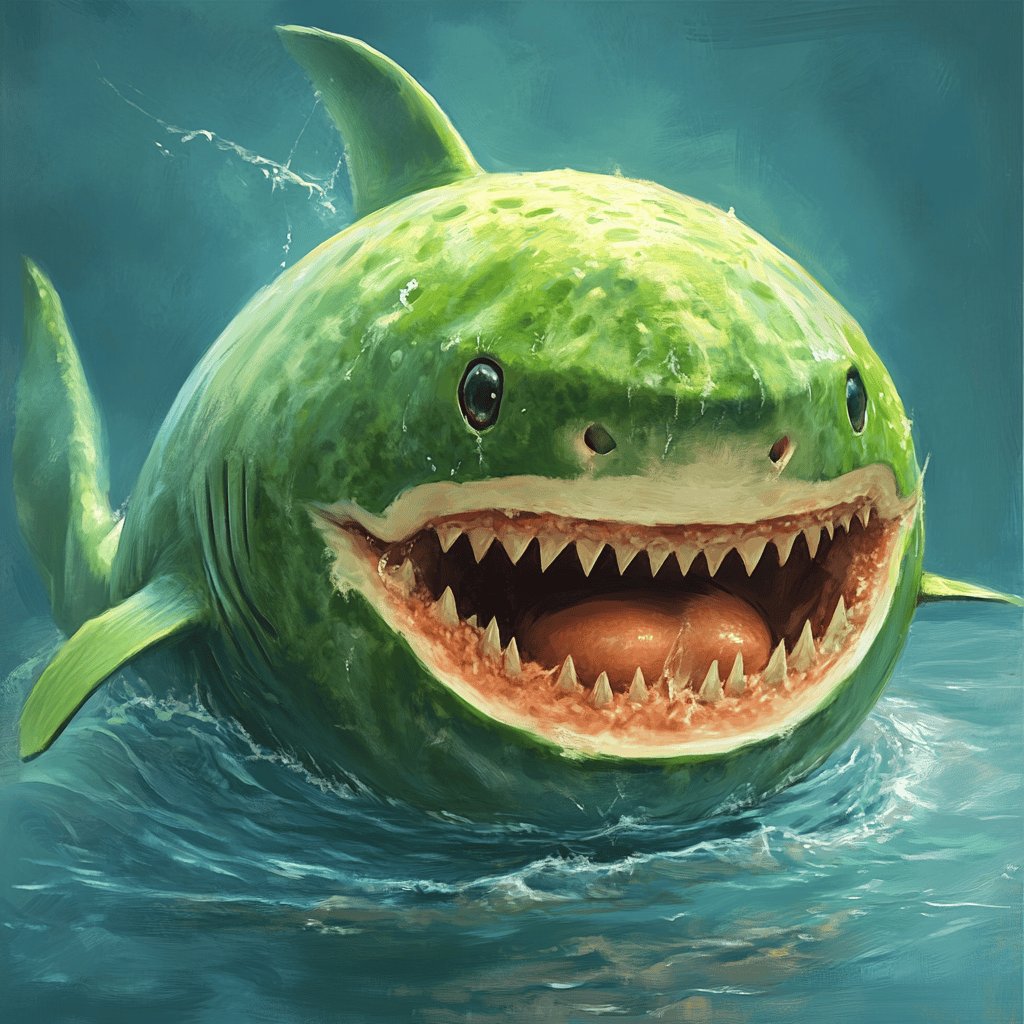 Fruchtiger Melonen-Hai