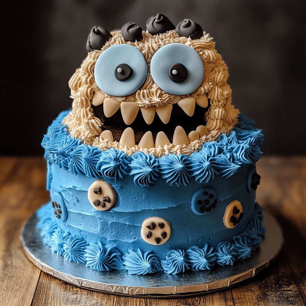 Große Krümelmonster-Torte