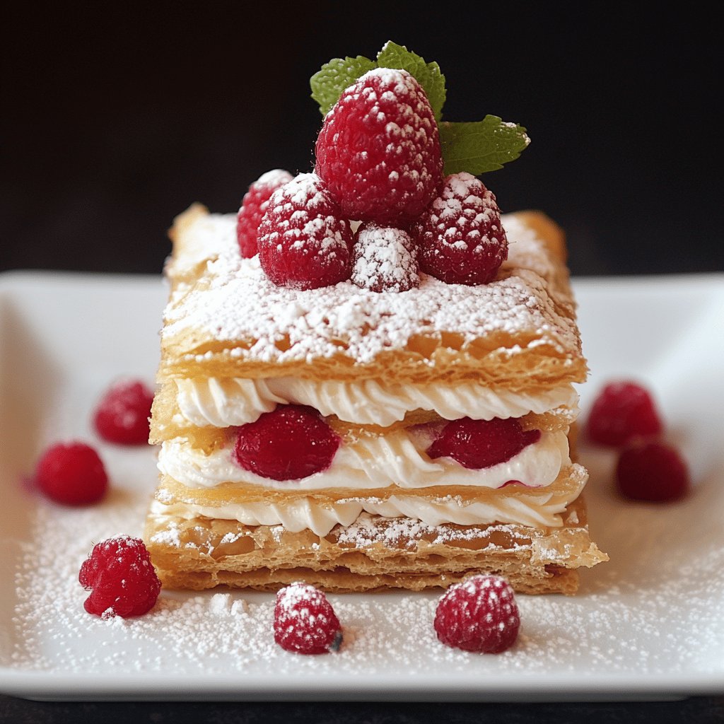 Klassisches Mille-Feuille Dessert