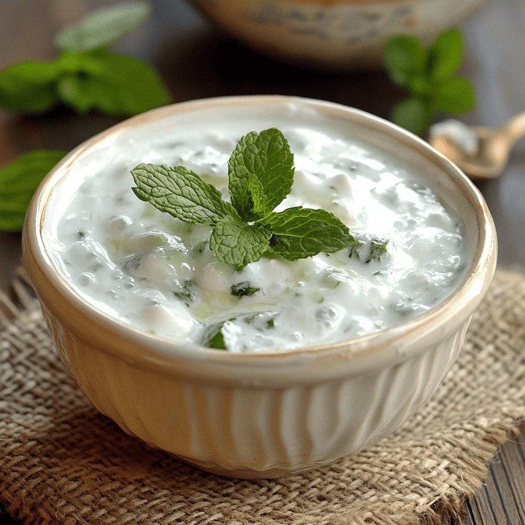 Cremiger Joghurt-Minze-Dip