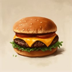Klassischer Cheeseburger