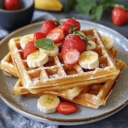 Bananenwaffeln ohne Zucker und Ei