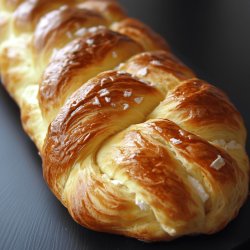 Hefezopf mit Quarkfüllung