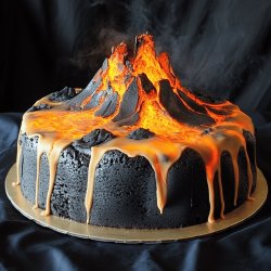 Schneller Vulkan-Kuchen
