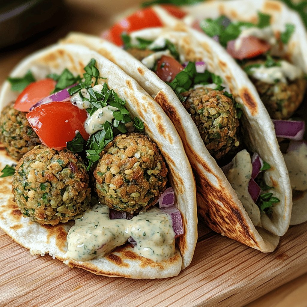 Schnelle Falafel im Pitabrot