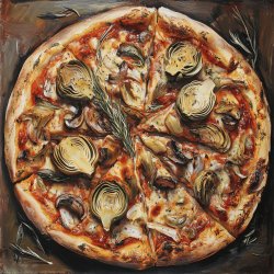 Artischocken-Pizza Genuss