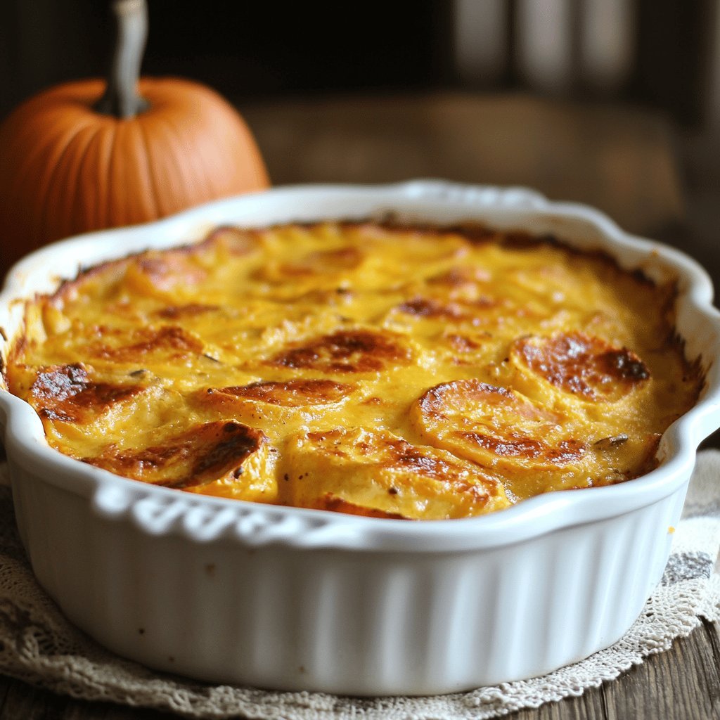 Herbstliches Kürbisgratin