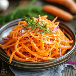 Klassischer Karottensalat im Glas