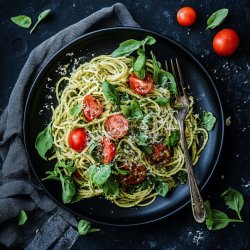 Spaghetti-Pesto-Salat