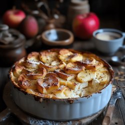 Quarkauflauf mit Äpfeln