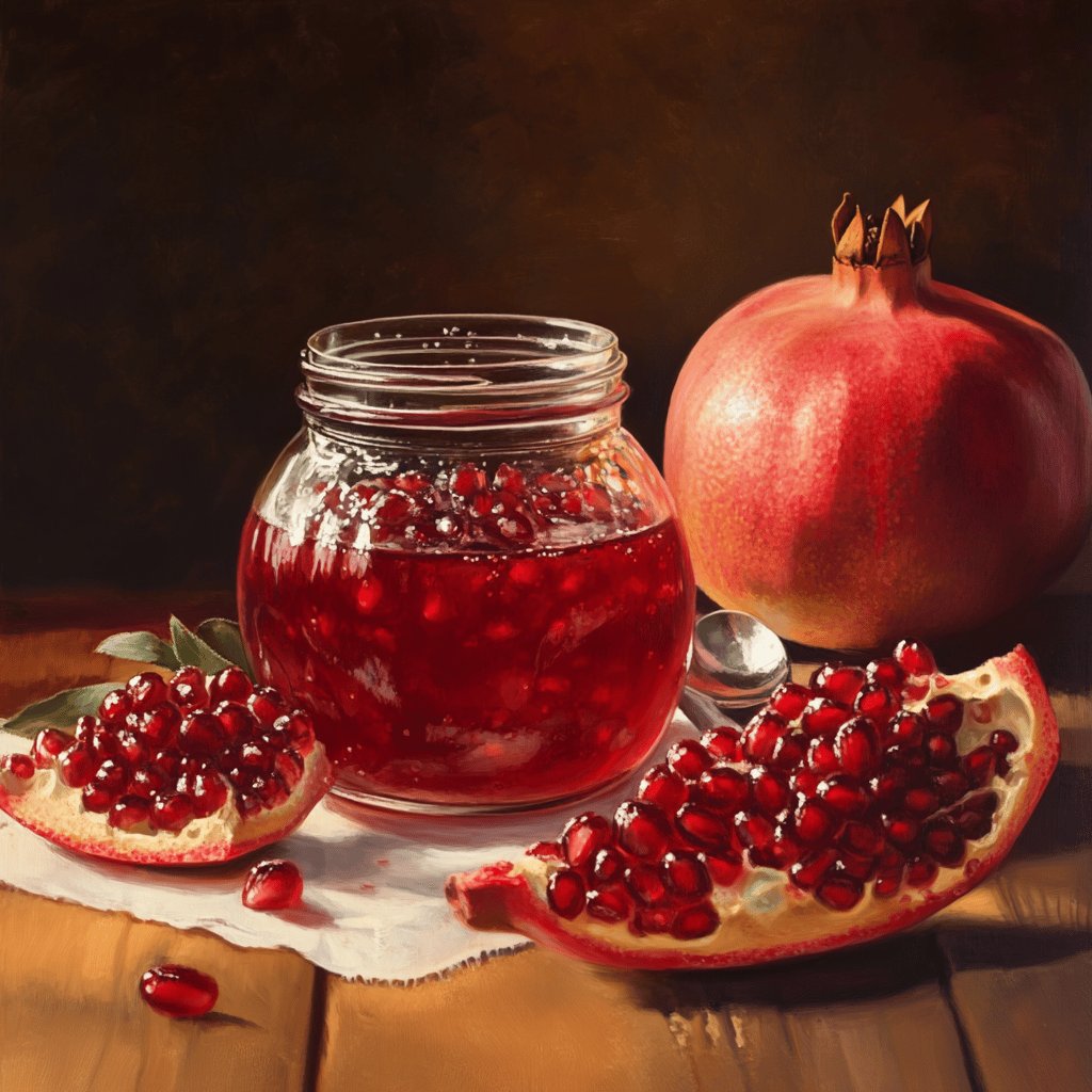 Hausgemachte Granatapfel-Marmelade