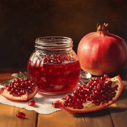 Hausgemachte Granatapfel-Marmelade