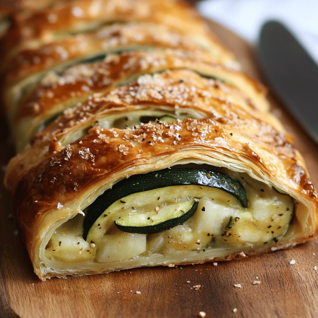 Köstlicher Zucchinistrudel