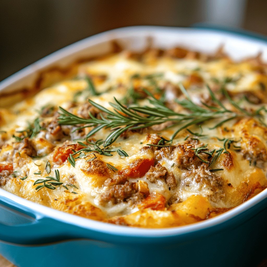 Kasslerauflauf mit Kartoffeln