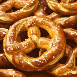 Überbackene Brezeln