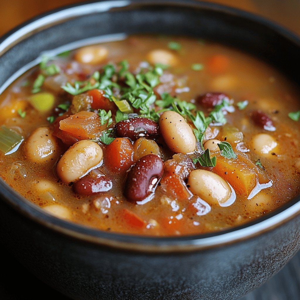 Herzhafte Bohnensuppe