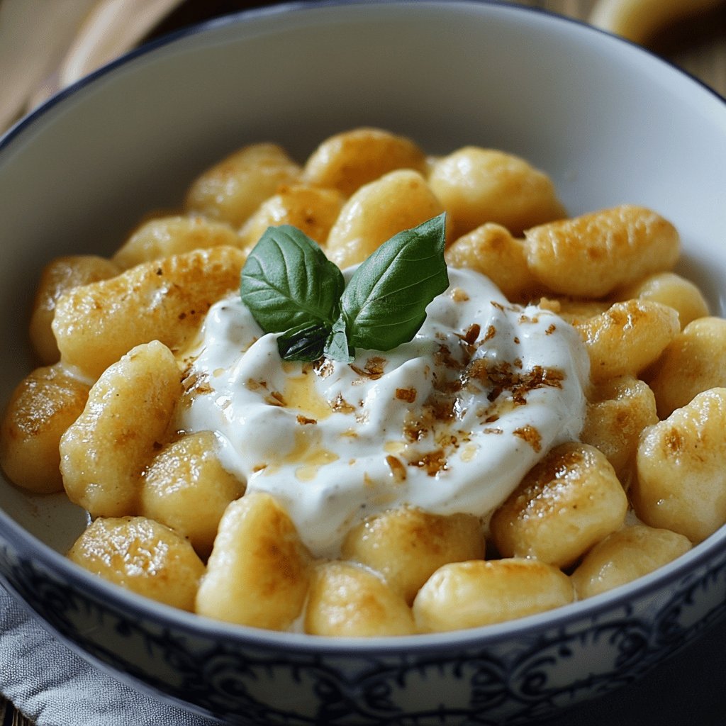 Cremige Gebratene Gnocchi