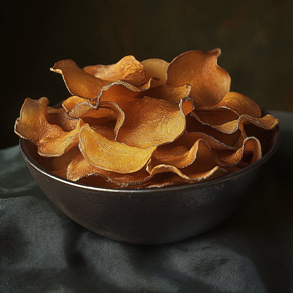 Knusprige Kartoffelschalen-Chips