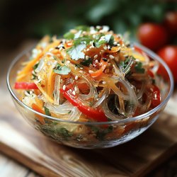 Glasnudelsalat mit Chili-Dressing