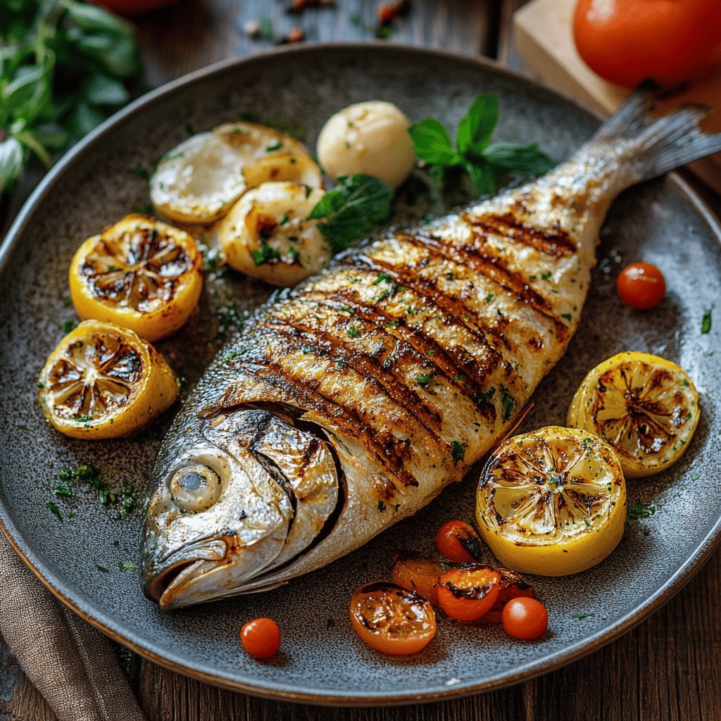 Gegrillte Dorade mit Kräutern