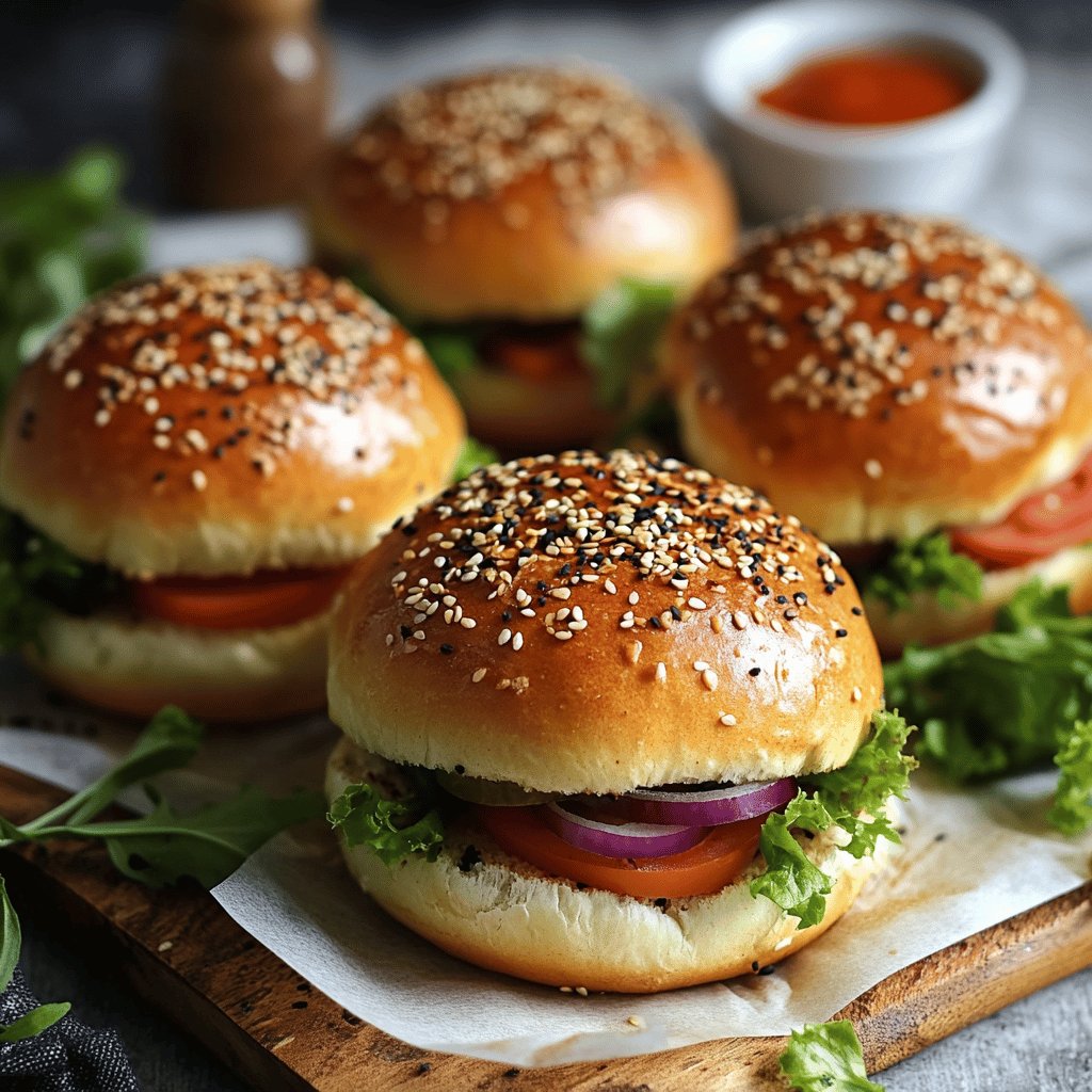 Vegane Vollkorn-Burgerbrötchen