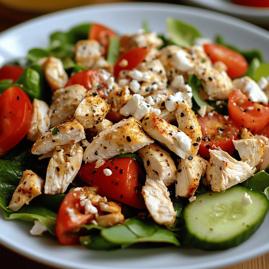 Leckerer Hähnchensalat