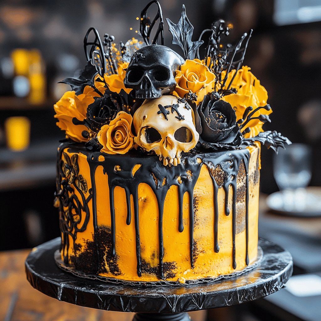 Schwarz-Gelbe Schokotorte