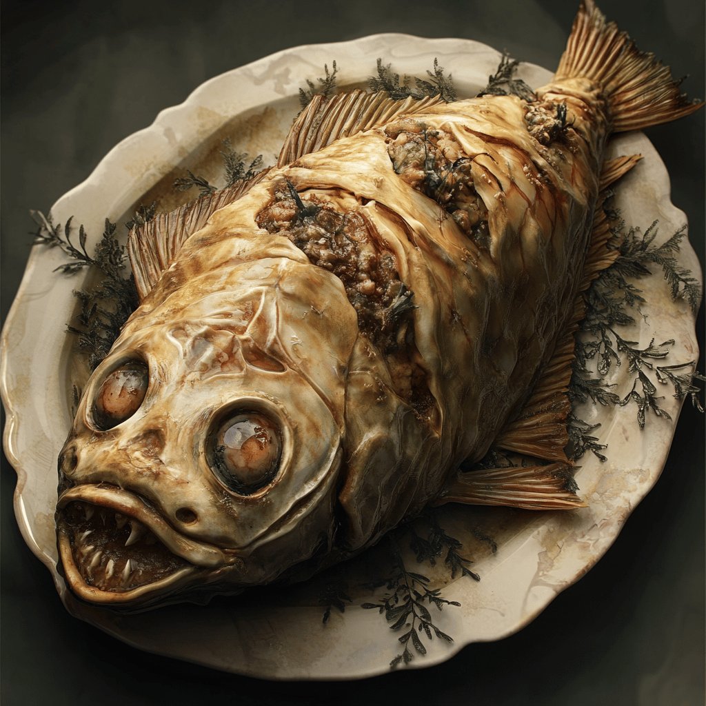 Traditioneller Gefüllter Fisch