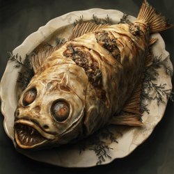 Traditioneller Gefüllter Fisch