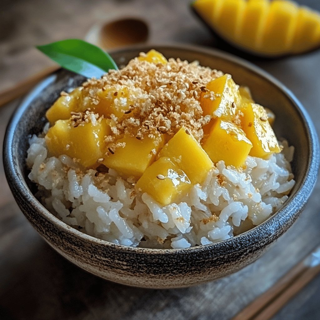 Klebreis mit Mango