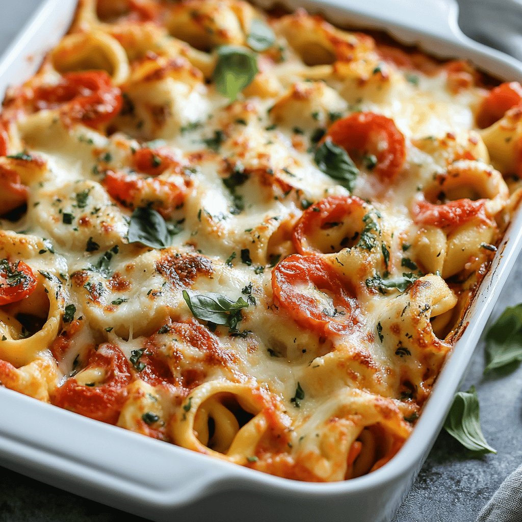 Tortelliniauflauf mit Mozzarella