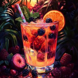 Erfrischender Fruchtpunsch