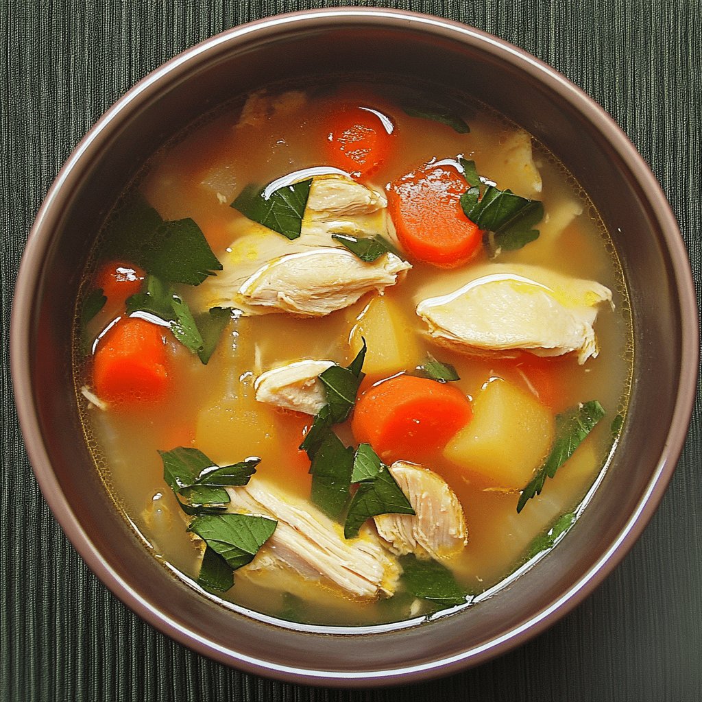 Hausgemachte Hühnersuppe