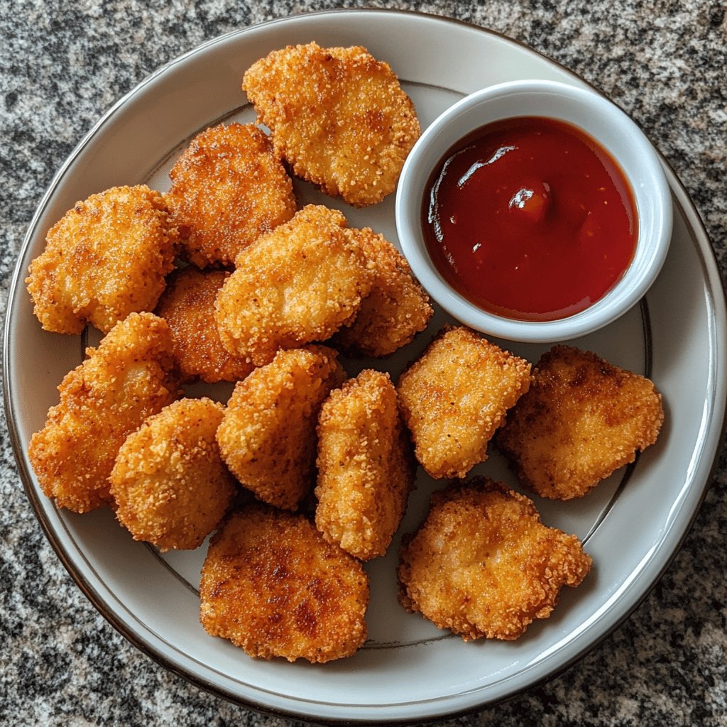 Ofen-gebackene Chicken Nuggets