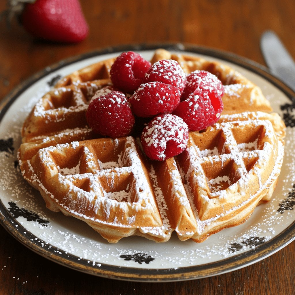 Leckere Haferflocken-Waffeln
