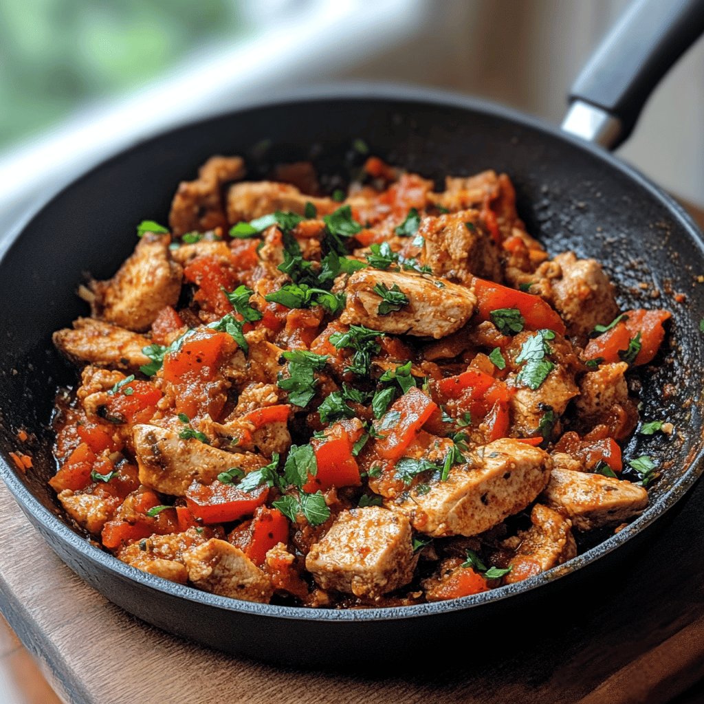 Würzige Putenpfanne mit Ajvar