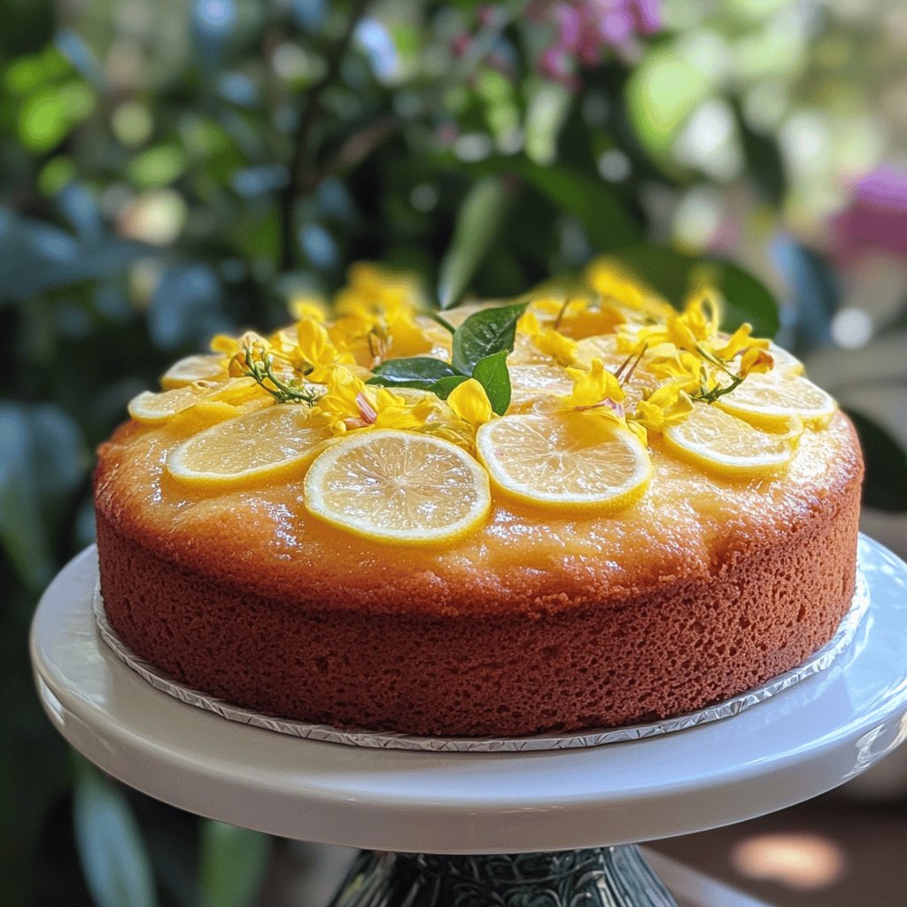 Zitronige Buttermilchtorte