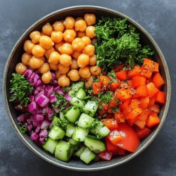 Bunte Kichererbsen-Bowl