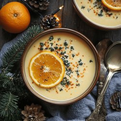 Weihnachtliche Orangen-Cremesuppe