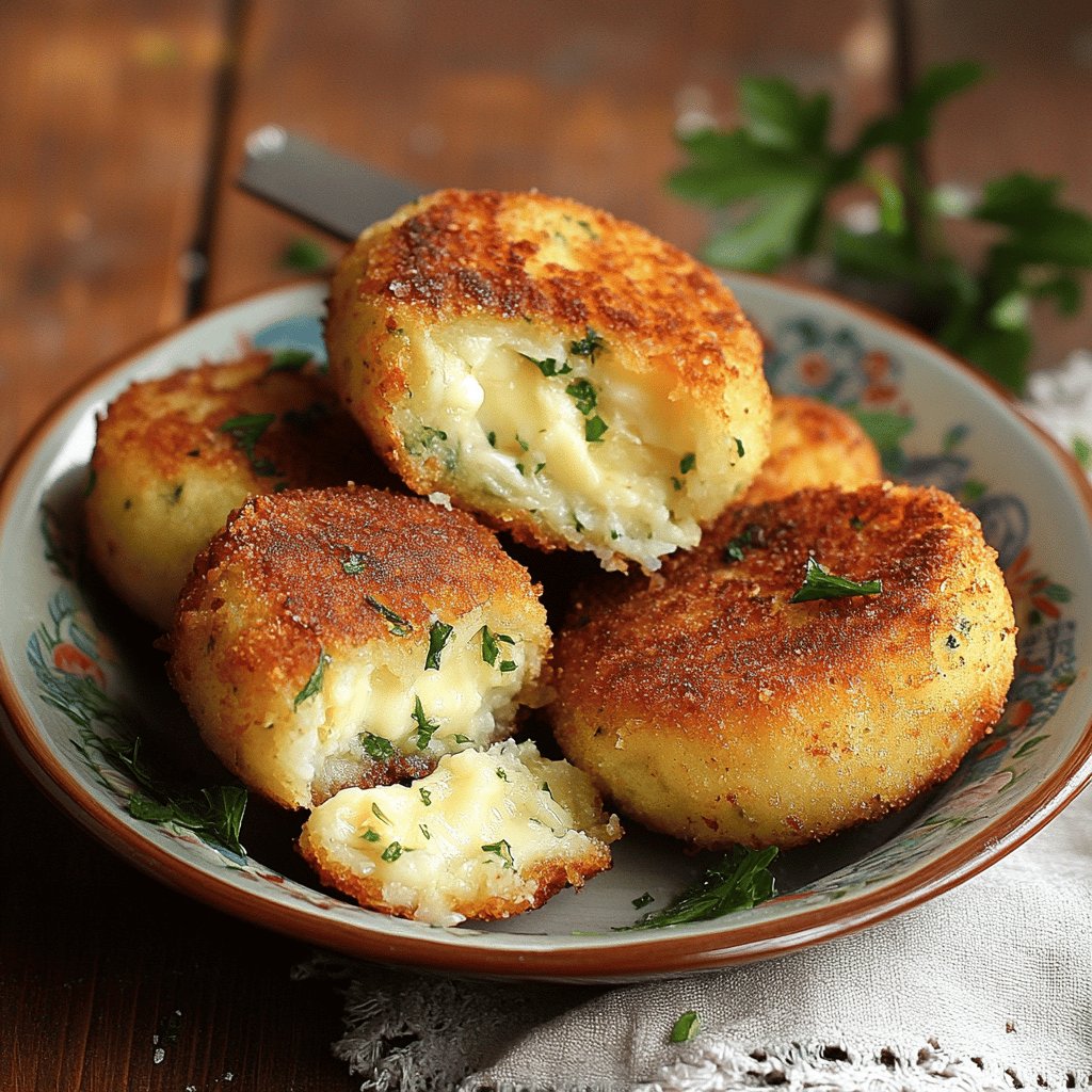 Gefüllte Kartoffelfrikadellen