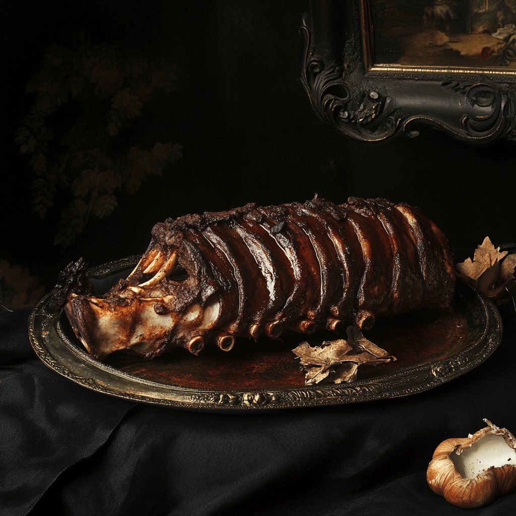 Rehrücken im Ofen gebraten