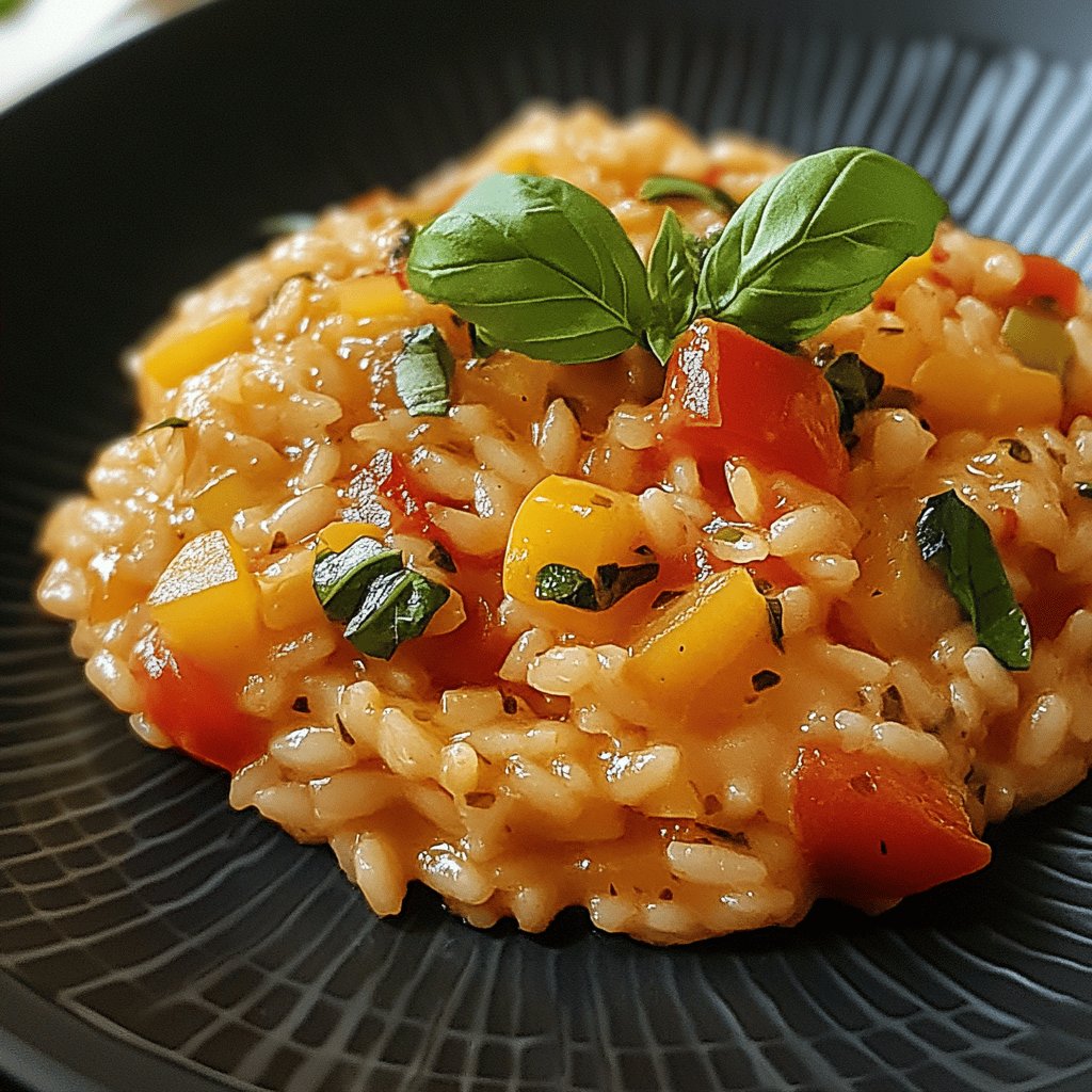 Cremiges Paprika-Risotto