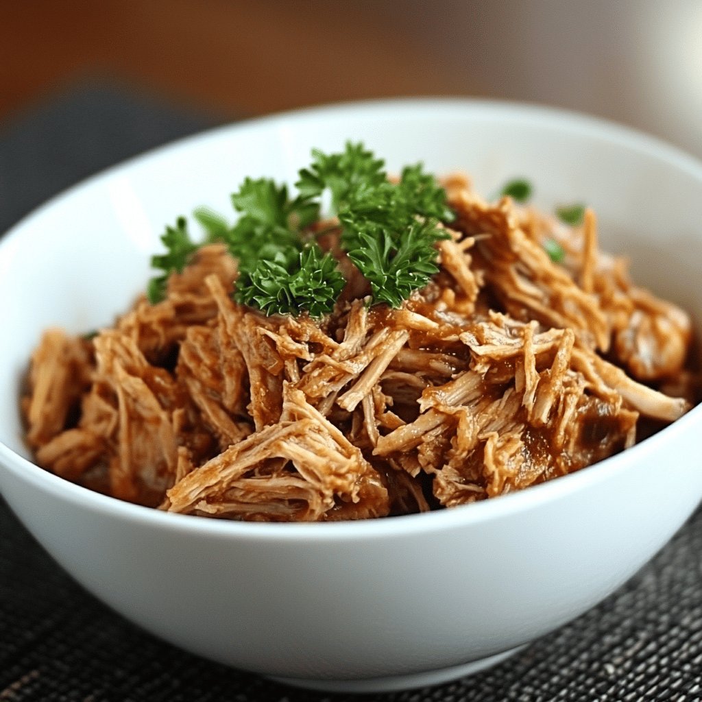Zartes Pulled Pork ohne BBQ-Sauce