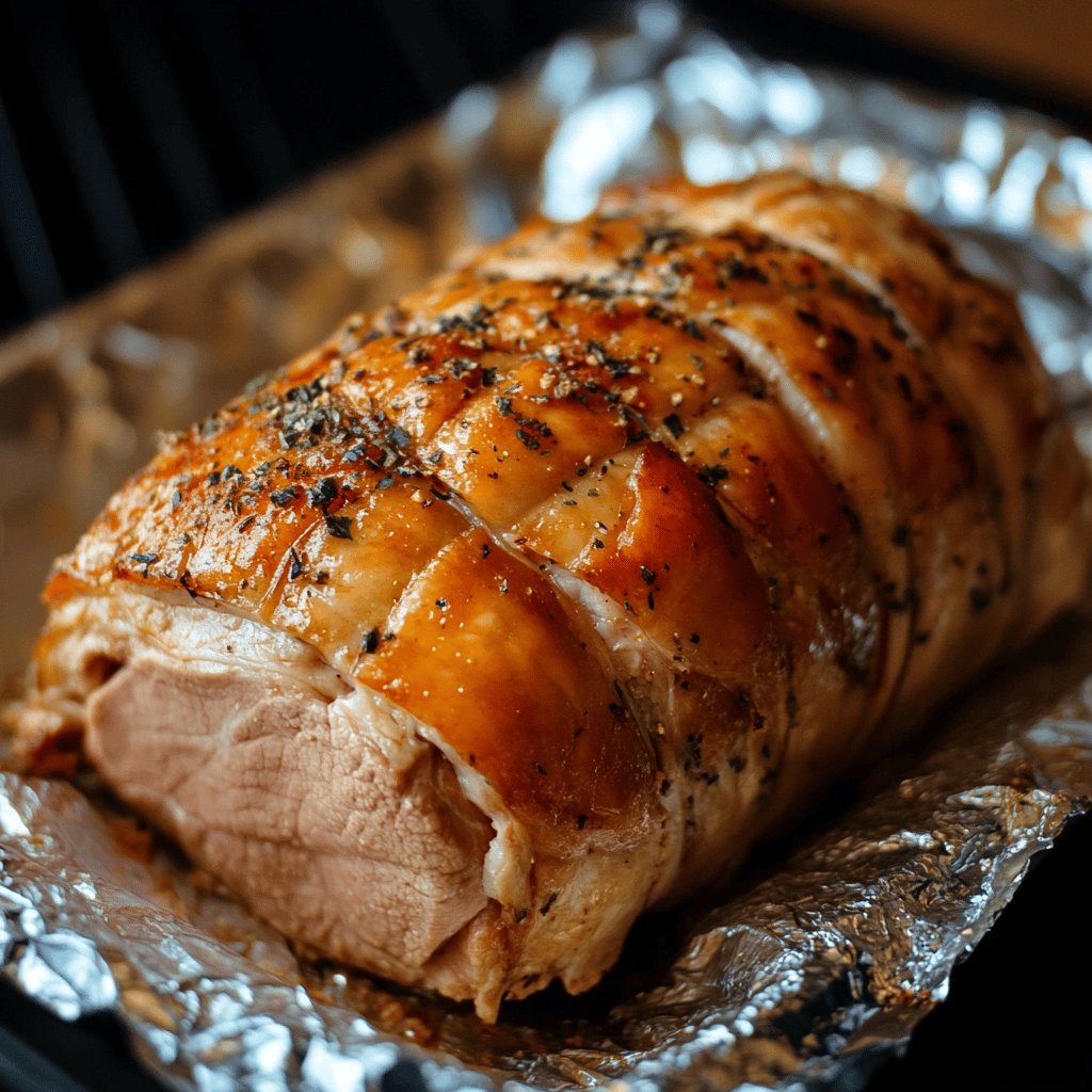 Aromatischer Schweinebraten im Bratschlauch