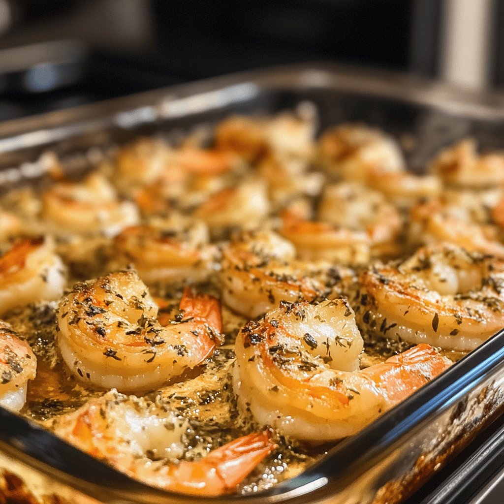 Garnelen in Kräuterbutter